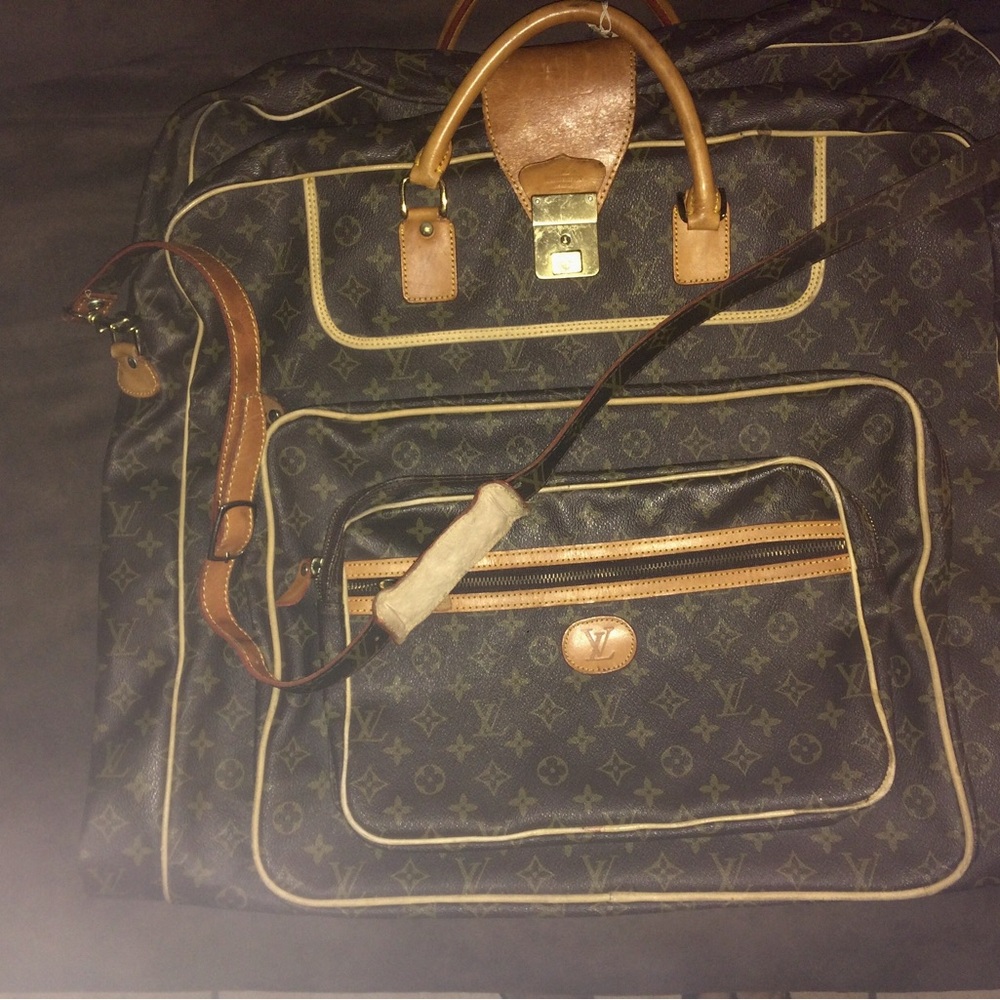 Louis Vuitton Brown Monogram Travel Bag